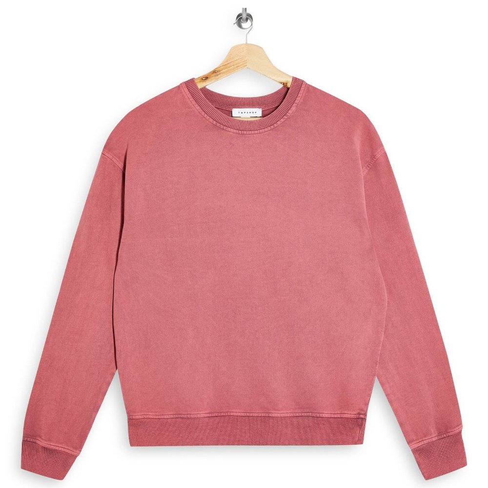100% Cotton TOPSHOP Rose Crewneck Sweatshirt